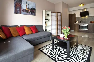 Kuchnia lub aneks kuchenny w obiekcie Apartment 1-bed Kłobucka P&O Serviced Apartments
