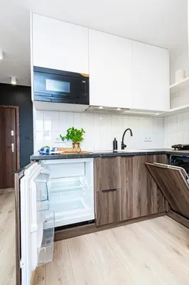 Kuchnia lub aneks kuchenny w obiekcie Mianowskiego 24 Red - Wifi Smart TV W pełni wyposażona kuchnia