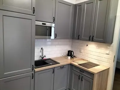 Kuchnia lub aneks kuchenny w obiekcie B10 Apartament Premium Wiejska2-Sejm