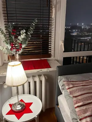 Plan piętra w obiekcie Bright and cozy 34m apartment near metro M2 and tram