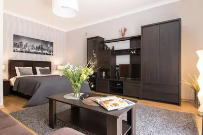 Kuchnia lub aneks kuchenny w obiekcie Modern Apartment at Classic Warsaw