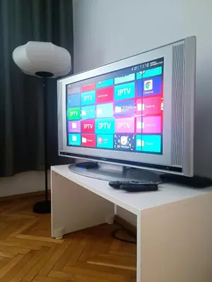 Telewizja i/lub zestaw kina domowego w obiekcie Przytulne 2-pokojowe apartamenty niedaleko Starego Miasta Lok 17