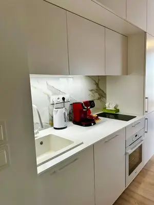 Kuchnia lub aneks kuchenny w obiekcie Modern space apartment