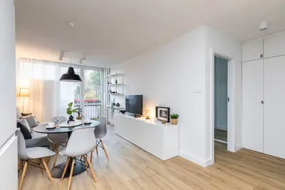 Kuchnia lub aneks kuchenny w obiekcie SuperApart Jana Pawła II, apt 302 Cozy Urban Retreat, Perfect for Couples