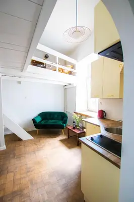 Kuchnia lub aneks kuchenny w obiekcie Atmospheric studio next to Konecer. Great location