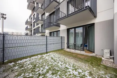 Budynek, w którym mieści się apartament