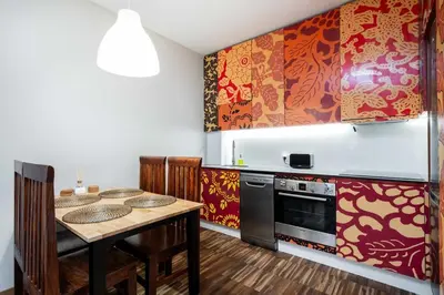 Kuchnia lub aneks kuchenny w obiekcie Goldenberry apartment Mokotow