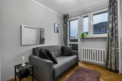Część wypoczynkowa w obiekcie Central 2-Bedroom Apartment - Balcony, City View, Top Location - by Rentujemy