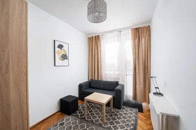 Część wypoczynkowa w obiekcie Wierzbno Standard Apartment by BookingHost