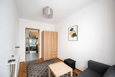 Część wypoczynkowa w obiekcie Wierzbno Standard Apartment by BookingHost