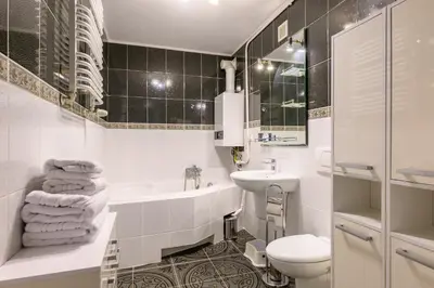 Łazienka w obiekcie Bella Casa Premium Apartment - Biesiadna - Warszawa