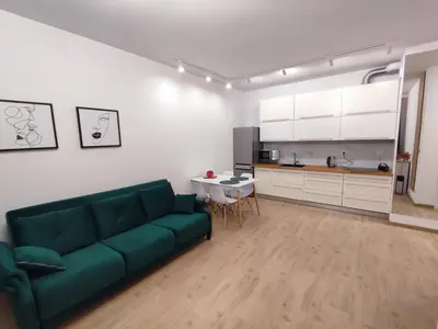 Kuchnia lub aneks kuchenny w obiekcie Geodezyjna 72 Apartment