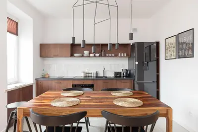Kuchnia lub aneks kuchenny w obiekcie Designer Apartment in the Central Warsaw by BookingHost
