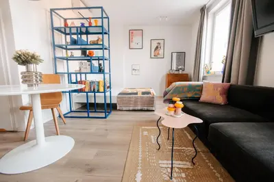 Część wypoczynkowa w obiekcie Dog of Warsaw Apartment - Puławska