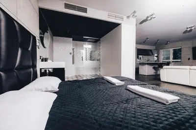 Łóżko lub łóżka w pokoju w obiekcie Black Pearl - Amazing City View, 130 sqm