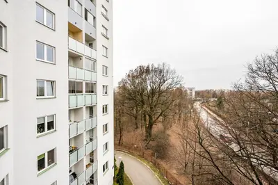 Budynek, w którym mieści się apartament