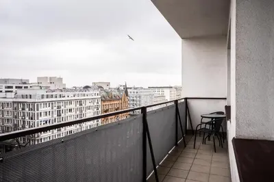 Balkon lub taras w obiekcie Apartment Marszalkowska Premium2 Warsaw City Center