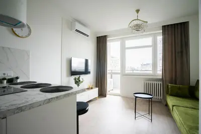 Część wypoczynkowa w obiekcie Apartment Marszalkowska Premium2 Warsaw City Center