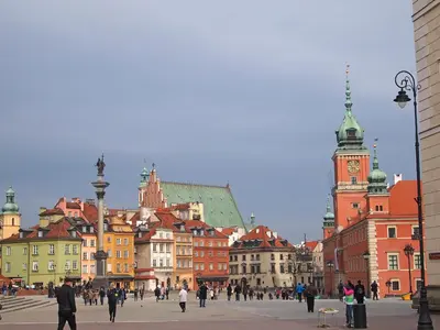 Widok na miasto Warszawa z tego apartamentu