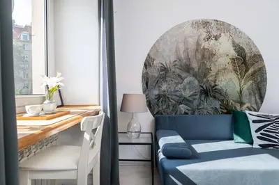 Część wypoczynkowa w obiekcie Urban Escape Studio Koszykowa