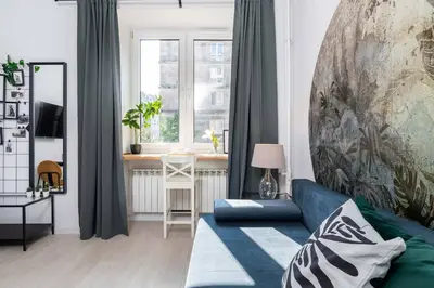 Część wypoczynkowa w obiekcie Urban Escape Studio Koszykowa