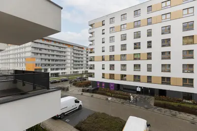 Budynek, w którym mieści się apartament