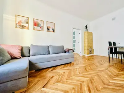 Część wypoczynkowa w obiekcie Baja Apartment Warsaw