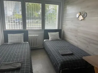 Łóżko lub łóżka w pokoju w obiekcie Warszawa Zachodnia