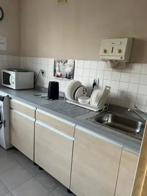 Kuchnia lub aneks kuchenny w obiekcie Warszawa Zachodnia