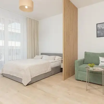 Modern Studio Mokotów with Parking & Balcony by Noclegi Renters