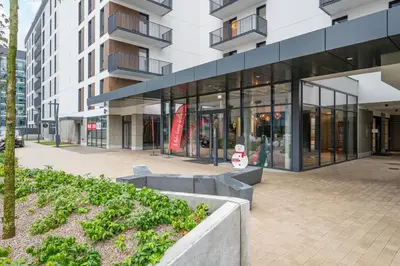 Budynek, w którym mieści się apartament