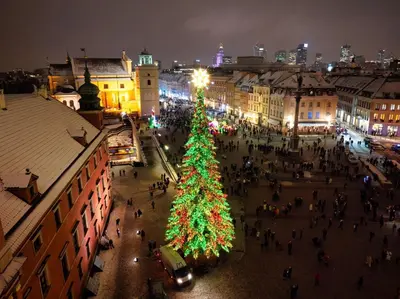 Widok na miasto Warszawa z tego apartamentu