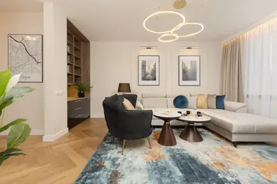 Część wypoczynkowa w obiekcie LUX Blue Moon Residence City Center Foksal by Renters Prestige