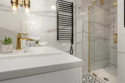 Łazienka w obiekcie LUX Blue Moon Residence City Center Foksal by Renters Prestige