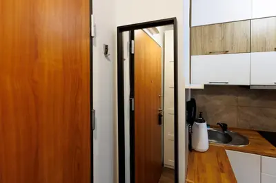 Kuchnia lub aneks kuchenny w obiekcie 2-108 Wola, Jana Kazimierza 32, Warsaw, cozy city view, Petrovdom Apartment