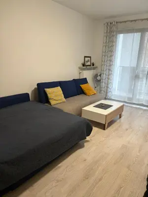 Część wypoczynkowa w obiekcie Apartament Wola City Link 4