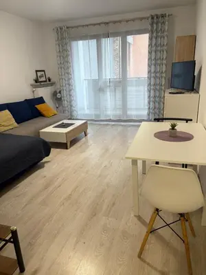 Część wypoczynkowa w obiekcie Apartament Wola City Link 4