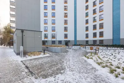 Obiekt Warsaw-Aparts Stegny zimą