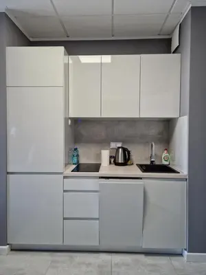 Kuchnia lub aneks kuchenny w obiekcie Apartamenty Wola Tower na Prymasa - z widokiem na City