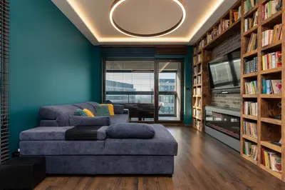 Część wypoczynkowa w obiekcie Emerald Residence Warsaw with Parking by Noclegi Renters