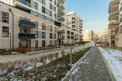 Budynek, w którym mieści się apartament