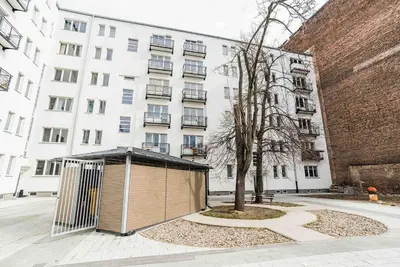 Budynek, w którym mieści się apartament