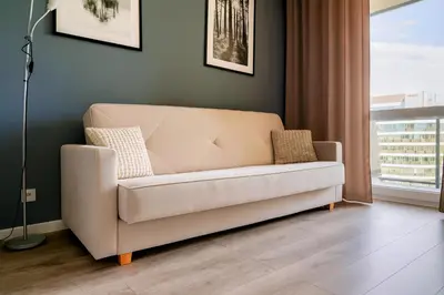 Część wypoczynkowa w obiekcie OstWest Apartments