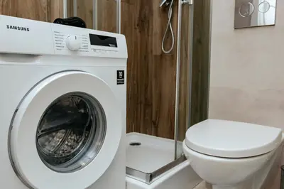 Łazienka w obiekcie Jana Pawła 55 - Bardzo wygodne studio w centrum Warszawy - Better Rental