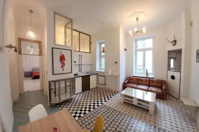 Kuchnia lub aneks kuchenny w obiekcie Pop Apartment Nowogrodzka