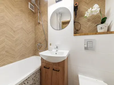 Łazienka w obiekcie Metro ONZ apartment/Warsaw central