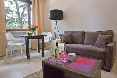 Część wypoczynkowa w obiekcie Gieldowa 4D - One bedroom P&O Serviced Apartments
