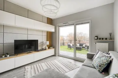 Część wypoczynkowa w obiekcie Gama Home Glebocka 5D, 2-6 Guests