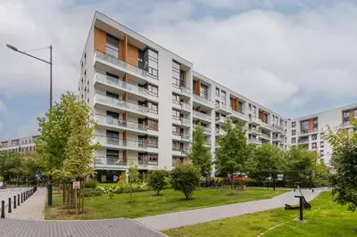 Budynek, w którym mieści się apartament
