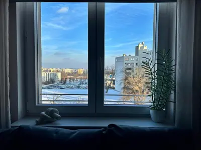 Widok na miasto Warszawa z tego apartamentu
